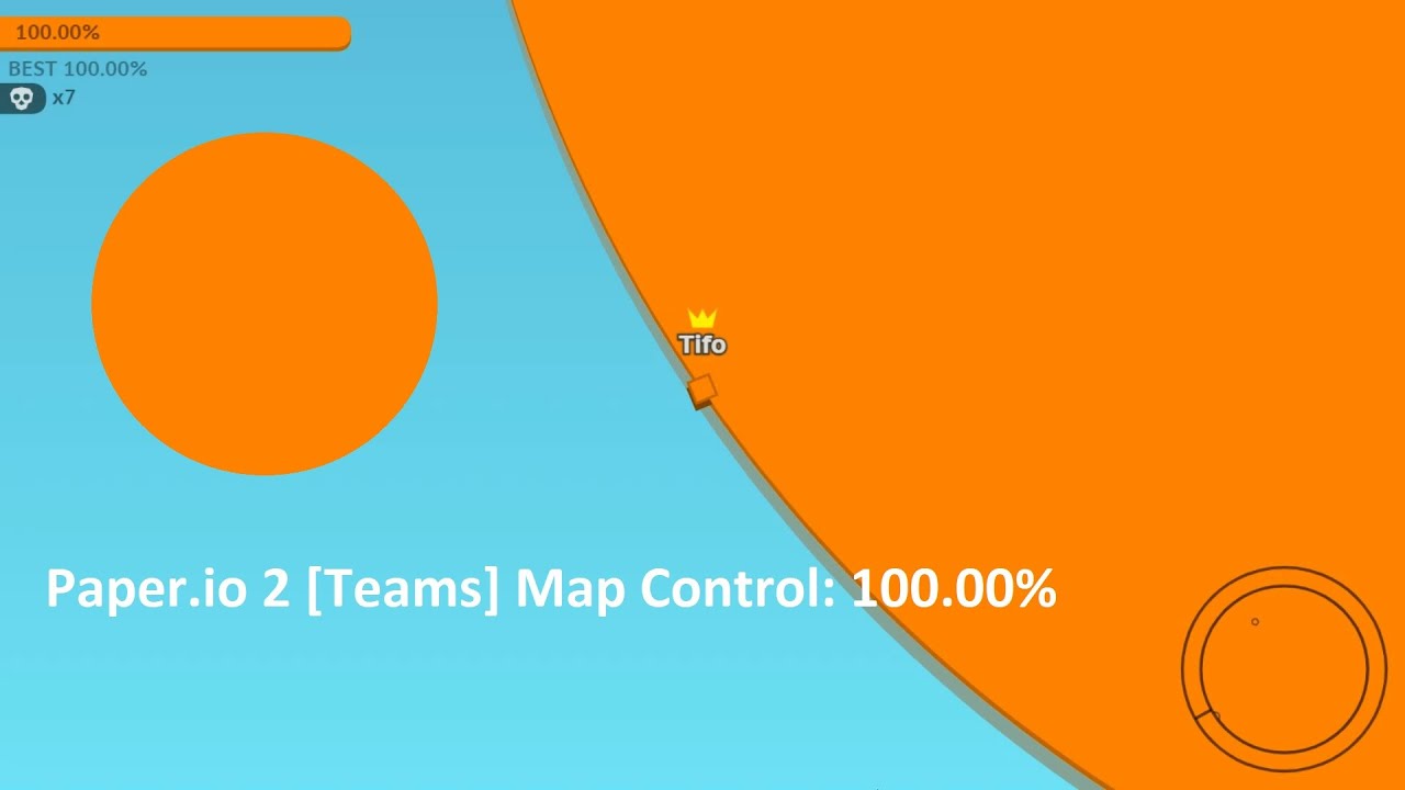 Paper.io 2 Map Control: 100.00% [Teams] 