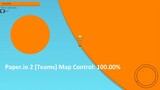 Paper.io 2 [Teams] Map Control: 100.00%