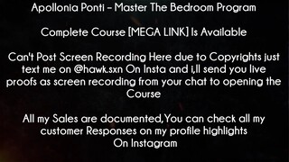 Apollonia Ponti Course Master The Bedroom Program download