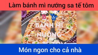 Bánh mì nướng sa tế tôm