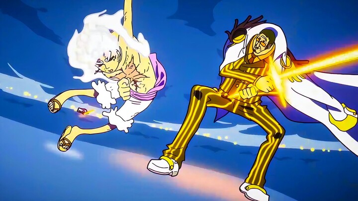 EPIC BATTLE‼️Gear 5 Luffy & Zoro vs Kizaru & Lucci‼️