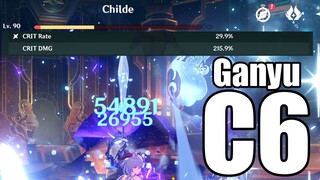 【原神 Genshin Impact】C6 Ganyu vs Dvalin & Childe