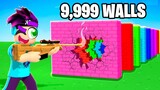 How Many Walls Can 1 Bullet DESTROY in Roblox?!