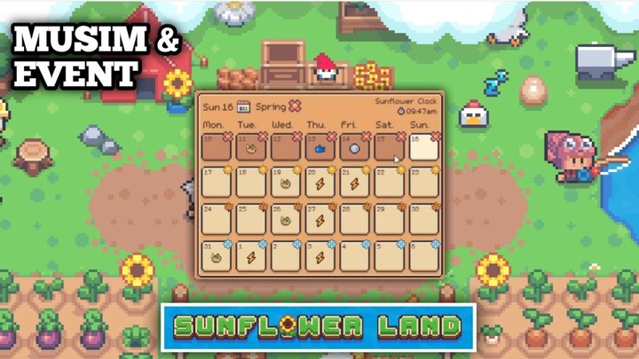 KALENDAR , MUSIM , EVENT DI SUNFLOWER LAND INDONESIA part 6
