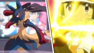 Ash usa Mega Lucario no Anime Pokemon pela primeira vez