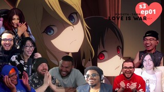 PEAK COMEDY! KAGUYA SAMA LOVE IS WAR SEASON 3 EPISODE 01 BEST REACTION COMPILATION