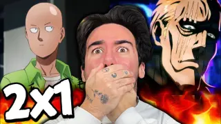 wait a minute.. ONE PUNCH MAN - 2x1 "Return of the Hero" (REACTION)