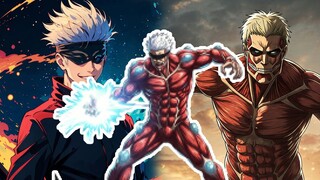 TIDAK MELIHAT TAPI OP SANGAT !! Gua coba gabungin Gojo Satoru dan Armored Titan | W_Art X RWPP ART
