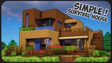 Cara Membuat Rumah Modern Kayu Simple ! [ Rumah Survival Modern ] || Minecraft Modern Pt.58