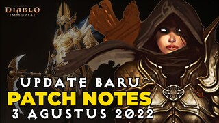 Ada Yang Baru Kah? | Diablo Immortal Patch Notes 2 Agustus 2022