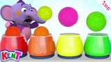 เรียนรู้สีด้วยลูกบอล | วิดีโอการศึกษาสำหรับเด็ก | Kent the Elephant Thai #learncolors