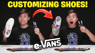 CUSTOMIZING SHOES!!! Creating Custom Vans with POSCA Paint Pens!