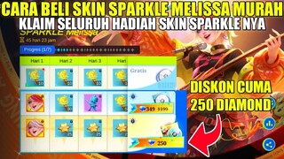 PENJELASAN CARA BELI SKIN SPARKLE MELISSA MURAH! DISKON ALBUM PREMIUM CUMA 250 DM MOBILE LEGENDS