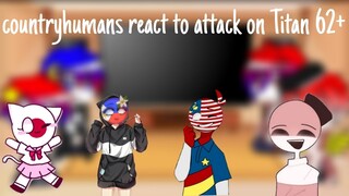 countryhumans react to attack on Titan 62+ || gacha club Indonesian ||