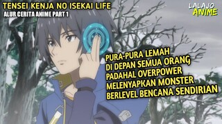 PEGAWAI KANTOR JADI PENYIHIR OVERPOWER ???ALUR CERITA ANIME | TENSEI KENJA NO ISEKAI LIFE| PART 1