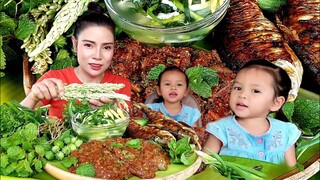 ซุปมะเขือปิ้งปลาตะเพียนเเกล้มส้มผักเเซ่บๆกับน้องชิฟฟ่อน|ส้มซ่าพาเเซ่บ