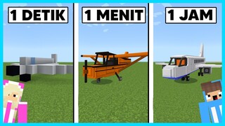 MIPAN & ZUZUZU Buat Pesawat 1 Detik Vs 1 Menit Vs 1 Jam! CHALLANGE TERSUSAH! Di Minecraft