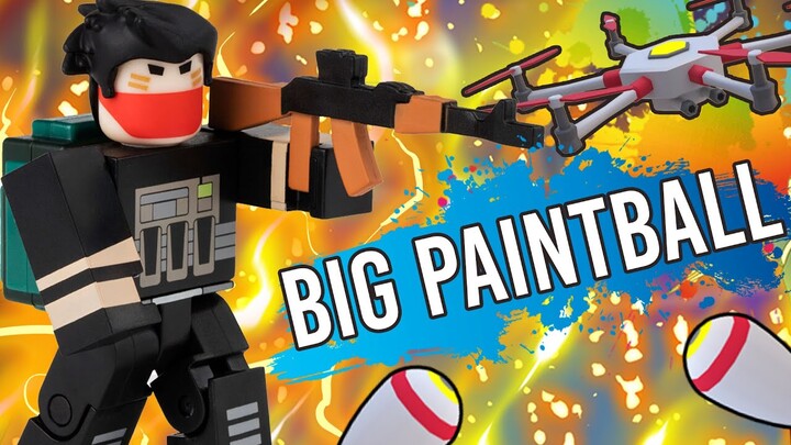 PERANG CAT PALING SERUU!! - Big Paintball Roblox
