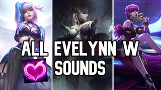 All Evelynn W Sounds #SHORTS