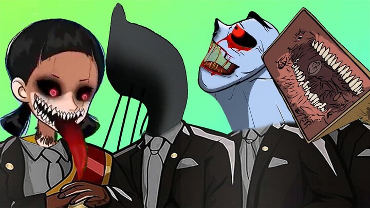 Train Eater Vs Cursed Thomas Vs Huggy Wuggy Vs Percy And Toby - Coffin Dance Meme Song ( Cover )