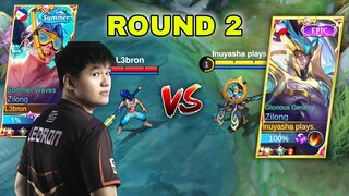 ROUND 2🔥| L3BRON VS INUYASHA, PRO PLAYER VS CONTENT CREATOR - MLBB