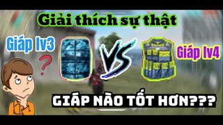 [Free Fire] So Sánh Và Giải Thích Giáp Lv3 VS Giáp Lv4 Giáp Nào Tốt Hơn {CBNN}