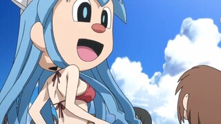 Một cuộc cạnh tranh lớn giữa Squid Girl thật và giả, Squid Girl giả cao kinh khủng