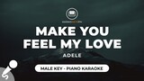 Make You Feel My Love - Adele (Male key - Piano Karaoke)