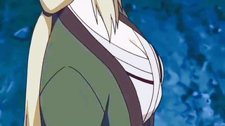 In "Naruto Shippuden", Tsunade is not wearing any underwear, and Killer Bee can't help looking at Ts