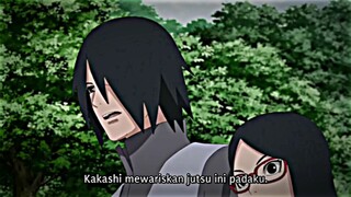 Kakashi mewariskan chidori kpda Sasuke😍✌