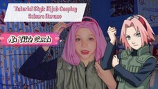 Tutorial Style Hijab Cosplay Sakura Haruno Jounin Version ala Teteh Sunda ! 🌸