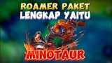 ROAMER PAKET LENGKAP YAITU MINOTAUR 🙌✍️🥶 #gameplay #minotaurmlbb #wiamungtzy