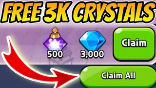 Get FREE 3K CRYSTALS & 500 Light of Resolution NOW!