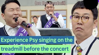 PSY singing with a full-fledged face 🤣