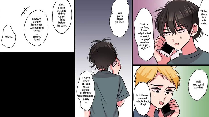 【Manga】I met a high school classmate at a matchmaking party and we decided to sneak out together.