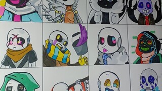 Draws child sans According To The Different Au Vẽ Con Của Sans