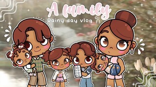 A family rainy day *VLOG* 🌧️🎀 || *with voice* 🏡 || avatar world 🌍