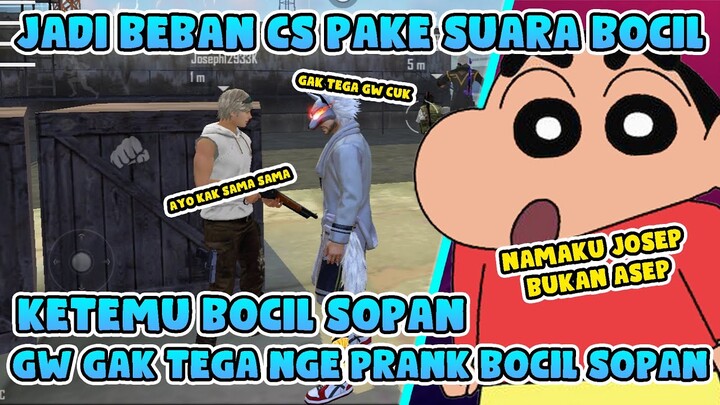 BEBAN CS PAKE SUARA BOCIL MALAH KETEMU BOCIL YANG SOPAN GW JADI GAK TEGA | Free Fire Indonesia