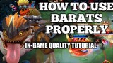 HOW TO USE BARATS PROPERLY (ENGLISH SUB) | PAANO GAMITIN SI BARATS | MLBB