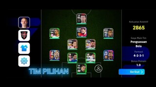 TIM PILIHAN pes2024 dengan gaya astetik