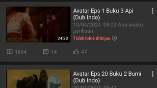 yang nanyain kmana semua video Avatar, di takedown bstation