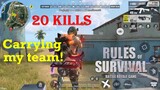 20-kill carry victory! (Rules of Survival)
