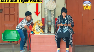 Viral Fake Tiger Prank 😱 สาวน่ารัก เสือปลอม VS แกล้งคนบ้า ปฏิกิริยาที่ตลกมาก 1- สนุกมากขึ้น