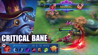 CRITICAL BANE IS WORTH TRYING OUT! | MOBILE LEGENDS