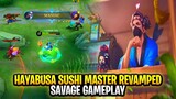 Hayabusa Sushi Master Revamped Savage Gameplay | Mobile Legends: Bang Bang