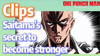 [One-Punch Man]  Clips | Saitama's secret to become stronger