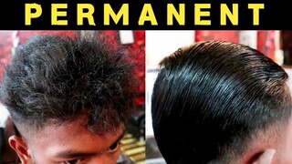 cara meluruskan rambut keriting, kaku+kasar+bergelombang secara permanen