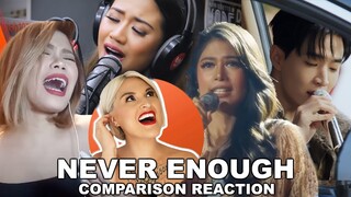 Vocal Coach's "Never Enough" Comparison｜Gigi De Lana, Morissette Amon, HENRY x Lena, Katrina Velarde