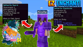 EZ FULL ENCHANT NETHERITE ARMOR! - Sans SMP S4