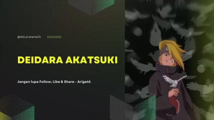 Fakta Menarik Deidara Akatsuki